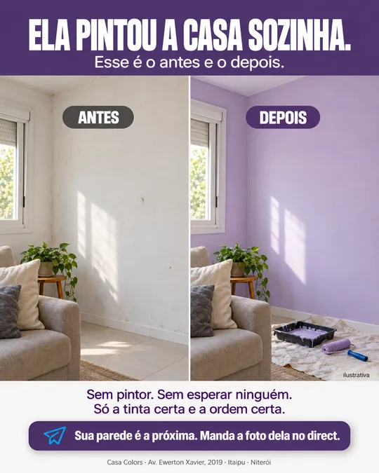 Post da Casa Colors feito pelos heads da Flow Go
